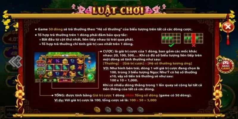 Hệ số đổi thưởng cực kỳ hấp dẫn